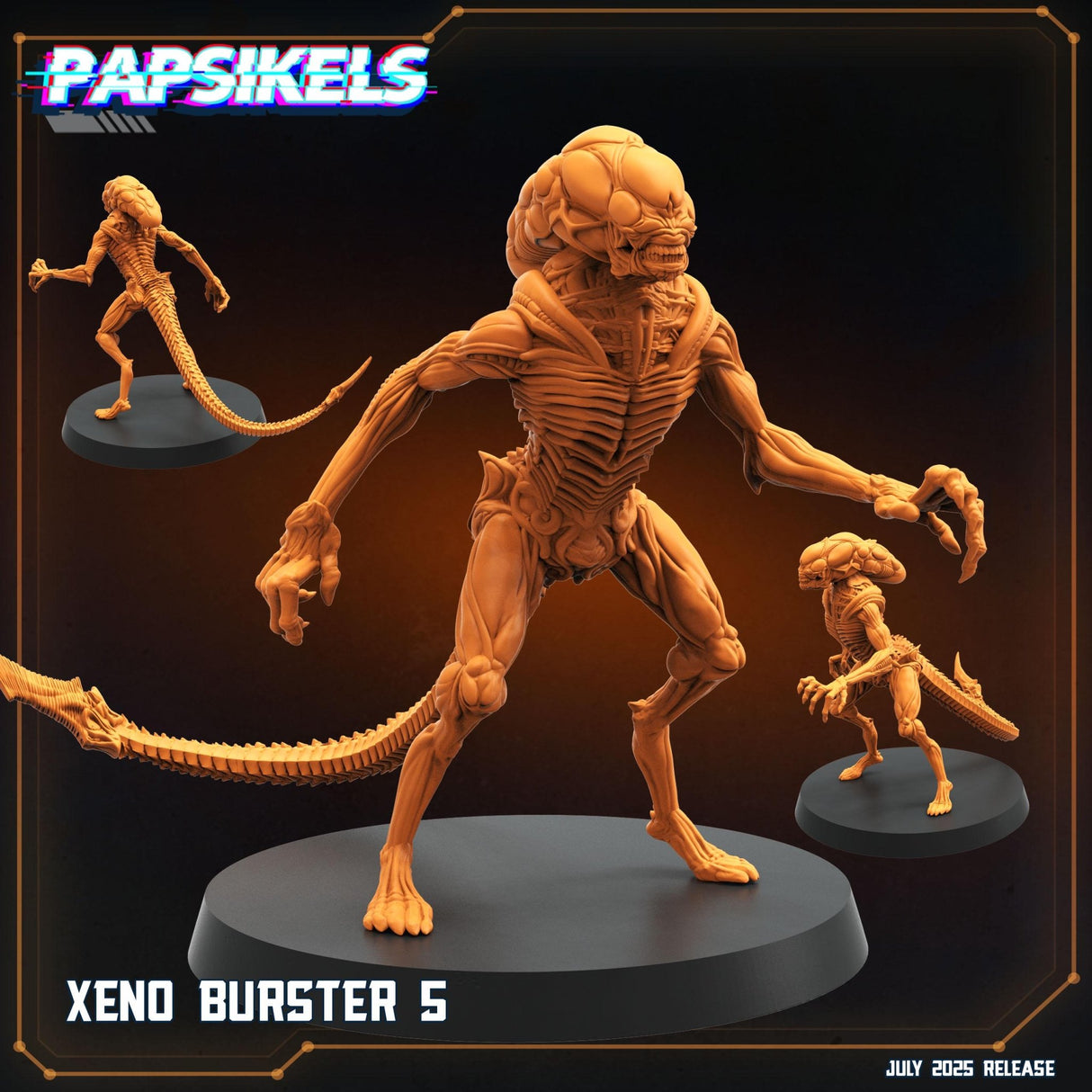 Xeno Burster Alien | Xeno Burster 5 - Tabletop RPG & D&D miniature. Perfect for wargaming & collectors