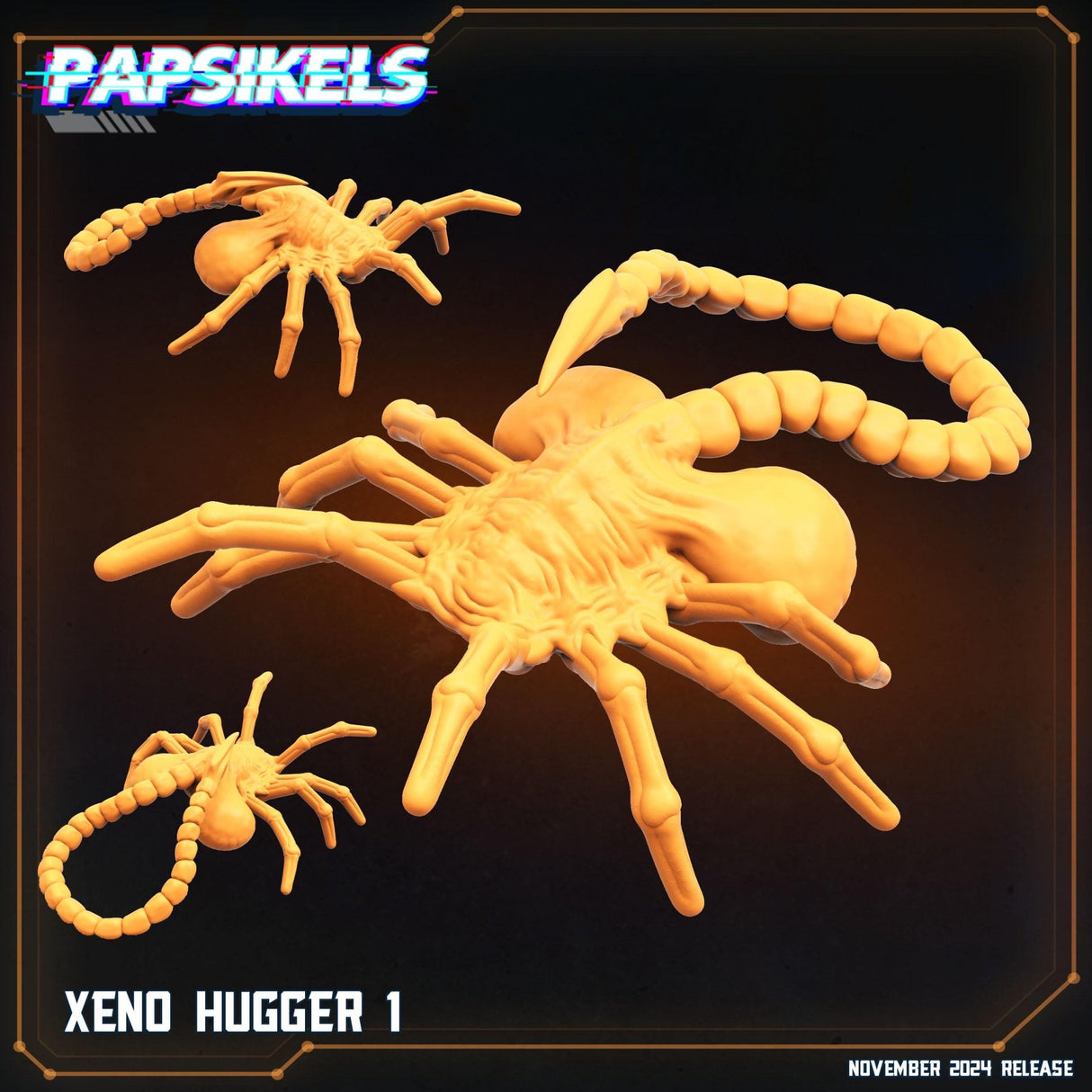 Xeno Hugger Miniature | Hugger 1 - Tabletop RPG & D&D miniature. Perfect for wargaming & collectors
