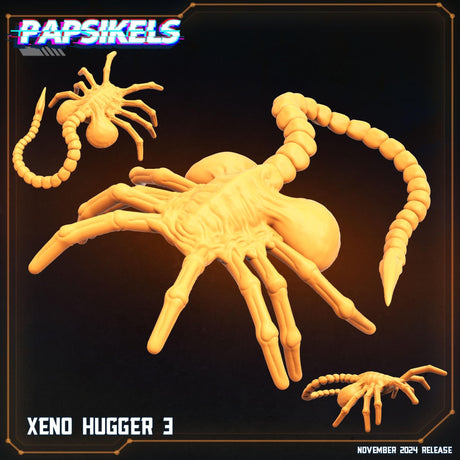 Xeno Hugger Miniature | Hugger 3 - Tabletop RPG & D&D miniature. Perfect for wargaming & collectors