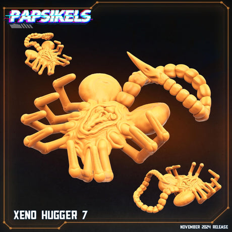 Xeno Hugger Miniature | Hugger 7 - Tabletop RPG & D&D miniature. Perfect for wargaming & collectors