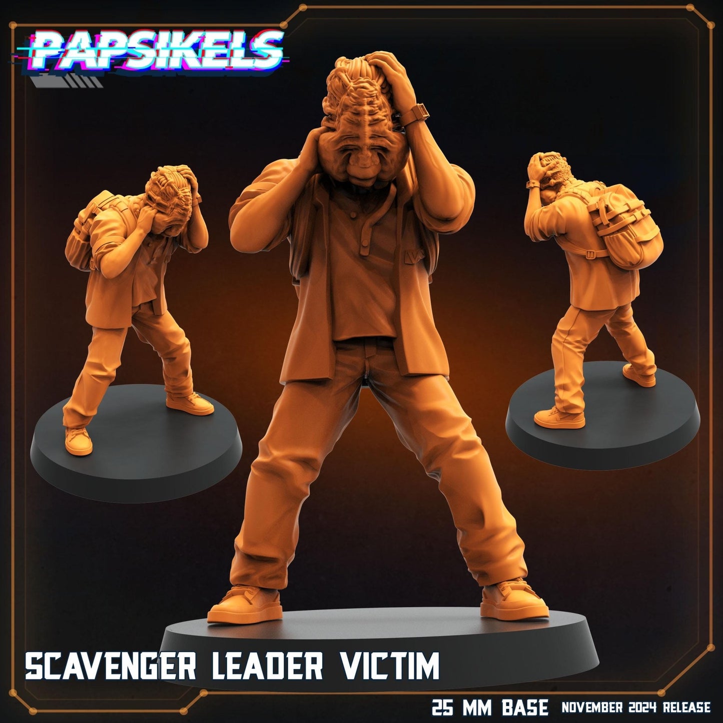 Xeno Hugger v Scavenger Miniature - Scavenger 3 - 32mm