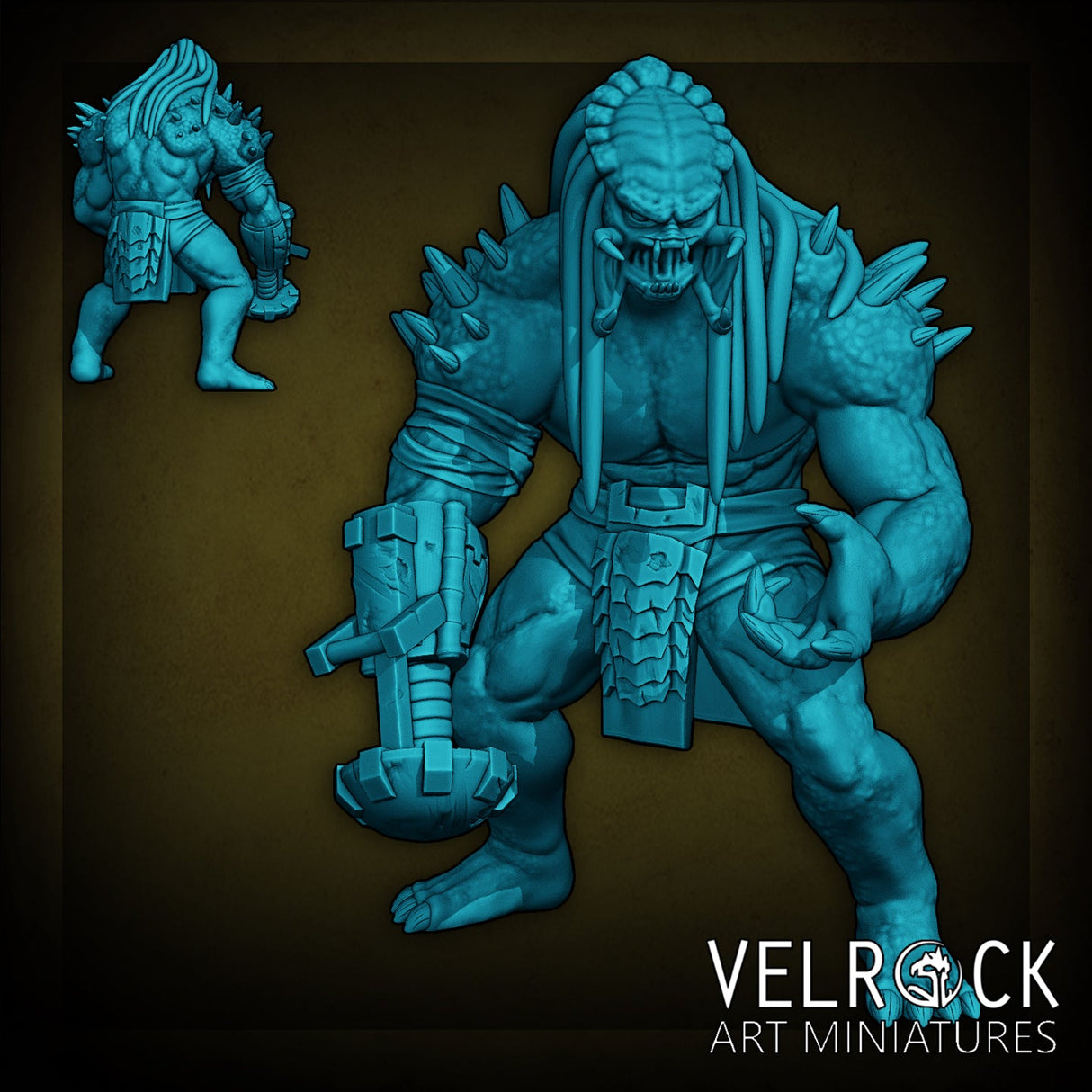 Xeno hunter warrior Miniature | C - Tabletop RPG & D&D miniature. Perfect for wargaming & collectors