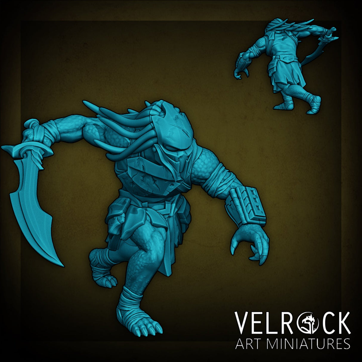 Xeno hunter warrior Miniature | E - Tabletop RPG & D&D miniature. Perfect for wargaming & collectors