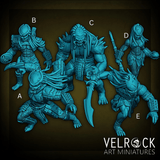 Xeno hunter warrior Miniature | Set of 5 - Tabletop RPG & D&D miniature. Perfect for wargaming & collectors