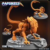 Xeno Praetorian Alien Miniature | Praetorian F - Tabletop RPG & D&D miniature. Perfect for wargaming & collectors