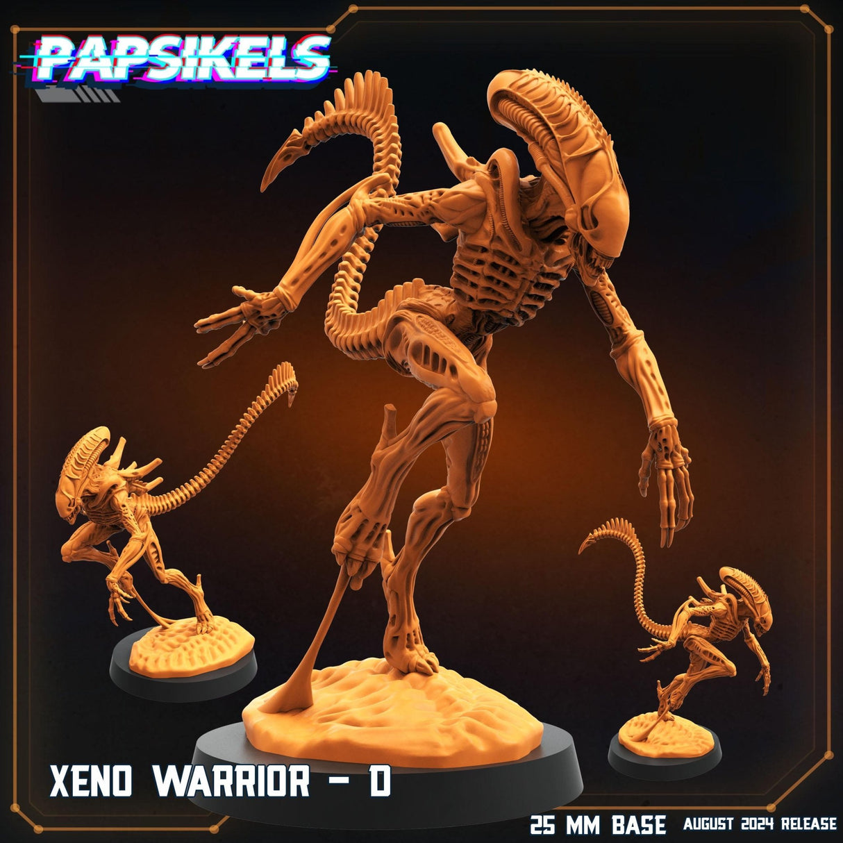 Xeno Warriors Miniature | Xeno Warrior D - Tabletop RPG & D&D miniature. Perfect for wargaming & collectors