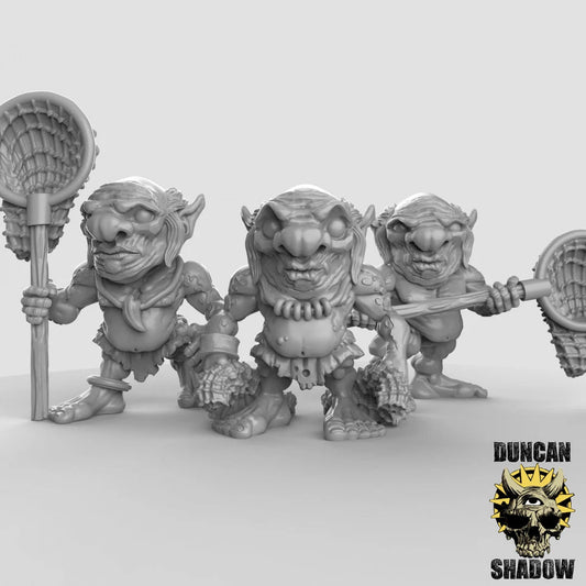 Xvarts Folk, For D&D, Pathfinder & More Miniature - Set of 3 - 28mm