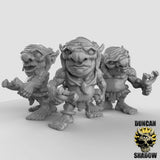 Xvarts Folk Set 3 Miniature | Set of 3 - Tabletop RPG & D&D miniature. Perfect for wargaming & collectors