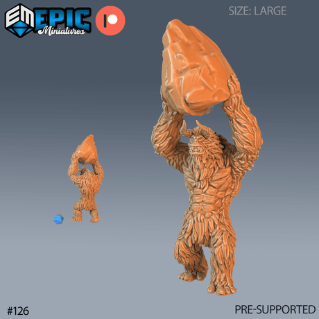 Yeti Miniature | B - Tabletop RPG & D&D miniature. Perfect for wargaming & collectors