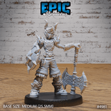 Young Barbarian Miniature | A - Tabletop RPG & D&D miniature. Perfect for wargaming & collectors