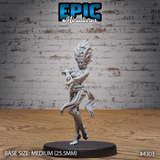 Young Efreeti Female Miniature | A - Tabletop RPG & D&D miniature. Perfect for wargaming & collectors