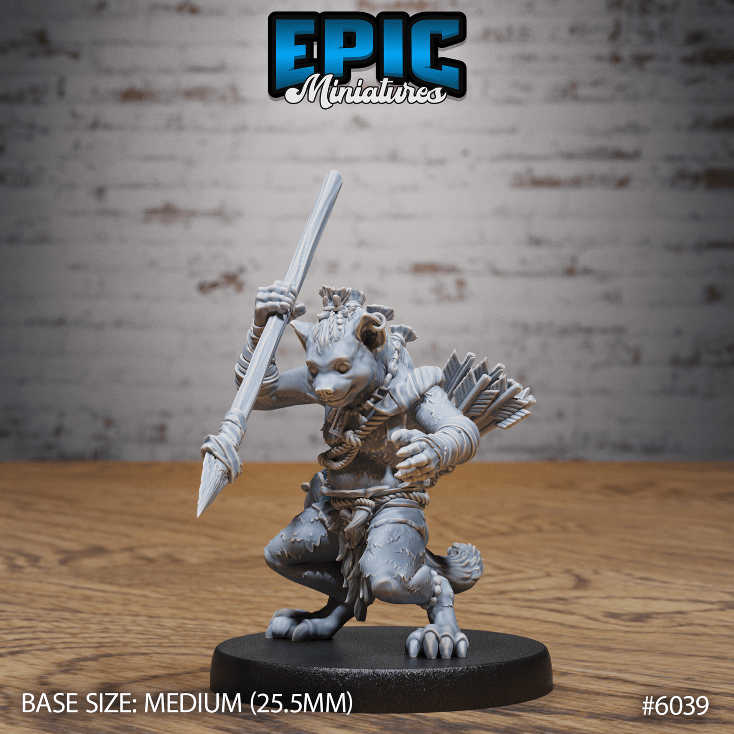 Young Gnoll Miniature - 6039 - 32mm