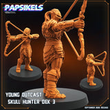 Young Skull Hunter and Companion | Young Outcast 3 - Tabletop RPG & D&D miniature. Perfect for wargaming & collectors