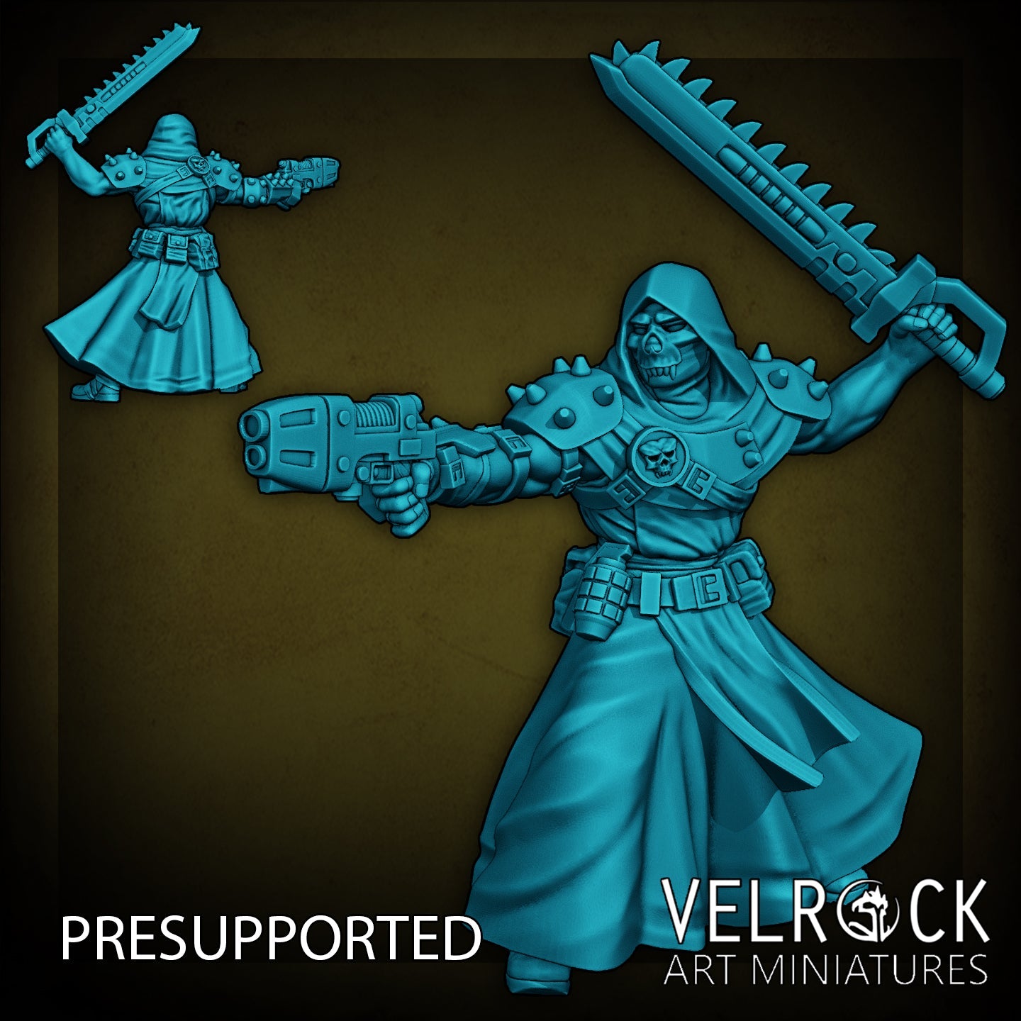 Zealot Mad Evil Choas Miniature - E - 32mm