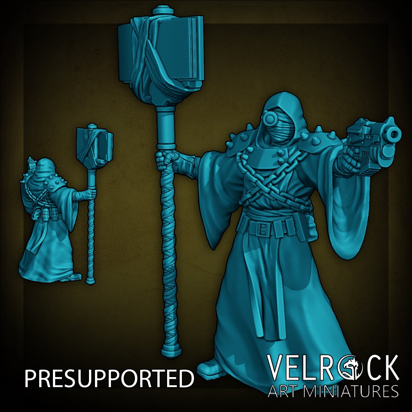 Zealot Mad Evil Choas Miniature - F - 32mm