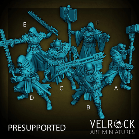Zealot Mad Evil Choas Miniature | Set of 6 - Tabletop RPG & D&D miniature. Perfect for wargaming & collectors