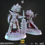 Zeltzin, Royal Warrior Miniature | Set of 2 - Tabletop RPG & D&D miniature. Perfect for wargaming & collectors