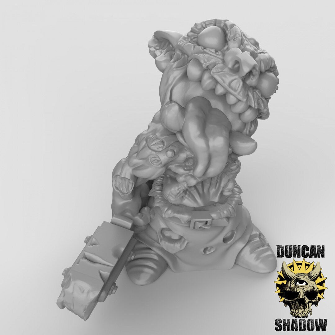 Zombie Group Miniature | B - Tabletop RPG & D&D miniature. Perfect for wargaming & collectors