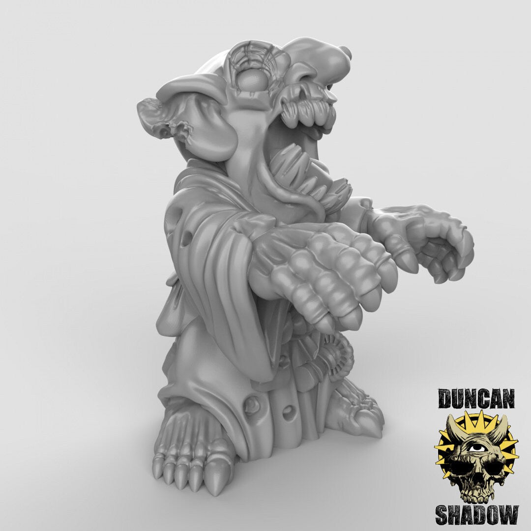Zombie Group Miniature | C - Tabletop RPG & D&D miniature. Perfect for wargaming & collectors