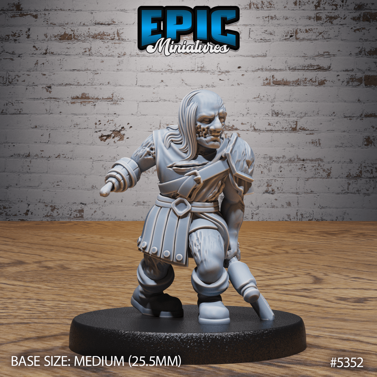 Zombie Villager Miniature | D - Tabletop RPG & D&D miniature. Perfect for wargaming & collectors