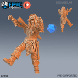 Zombie Warrior Miniature | A - Tabletop RPG & D&D miniature. Perfect for wargaming & collectors