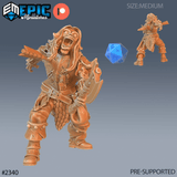 Zombie Warrior Miniature | C - Tabletop RPG & D&D miniature. Perfect for wargaming & collectors