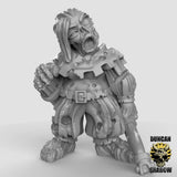 Zombies Archers Miniature | B - Tabletop RPG & D&D miniature. Perfect for wargaming & collectors