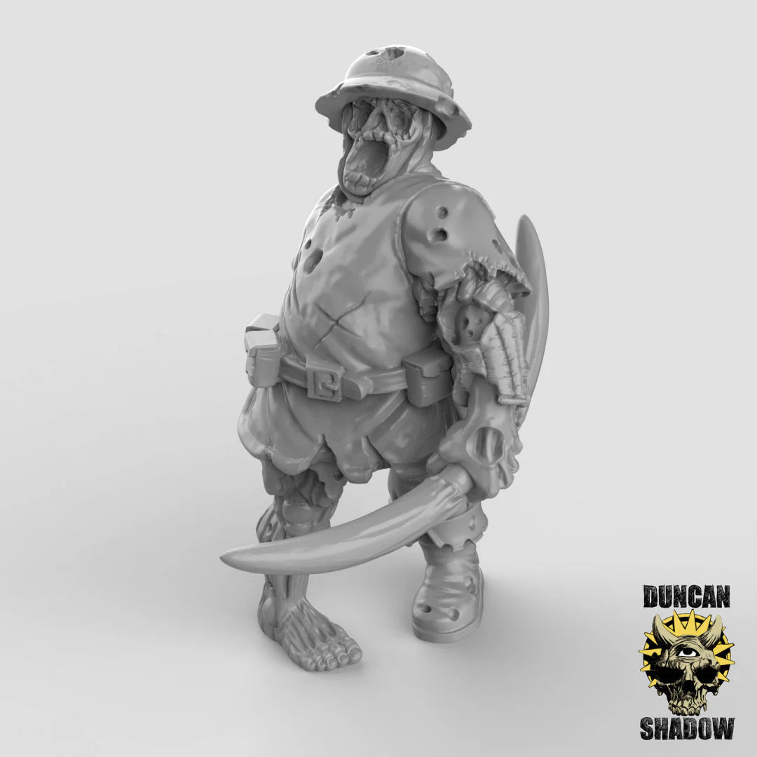 Zombies Mob Zombie 3 Miniature | A - Tabletop RPG & D&D miniature. Perfect for wargaming & collectors