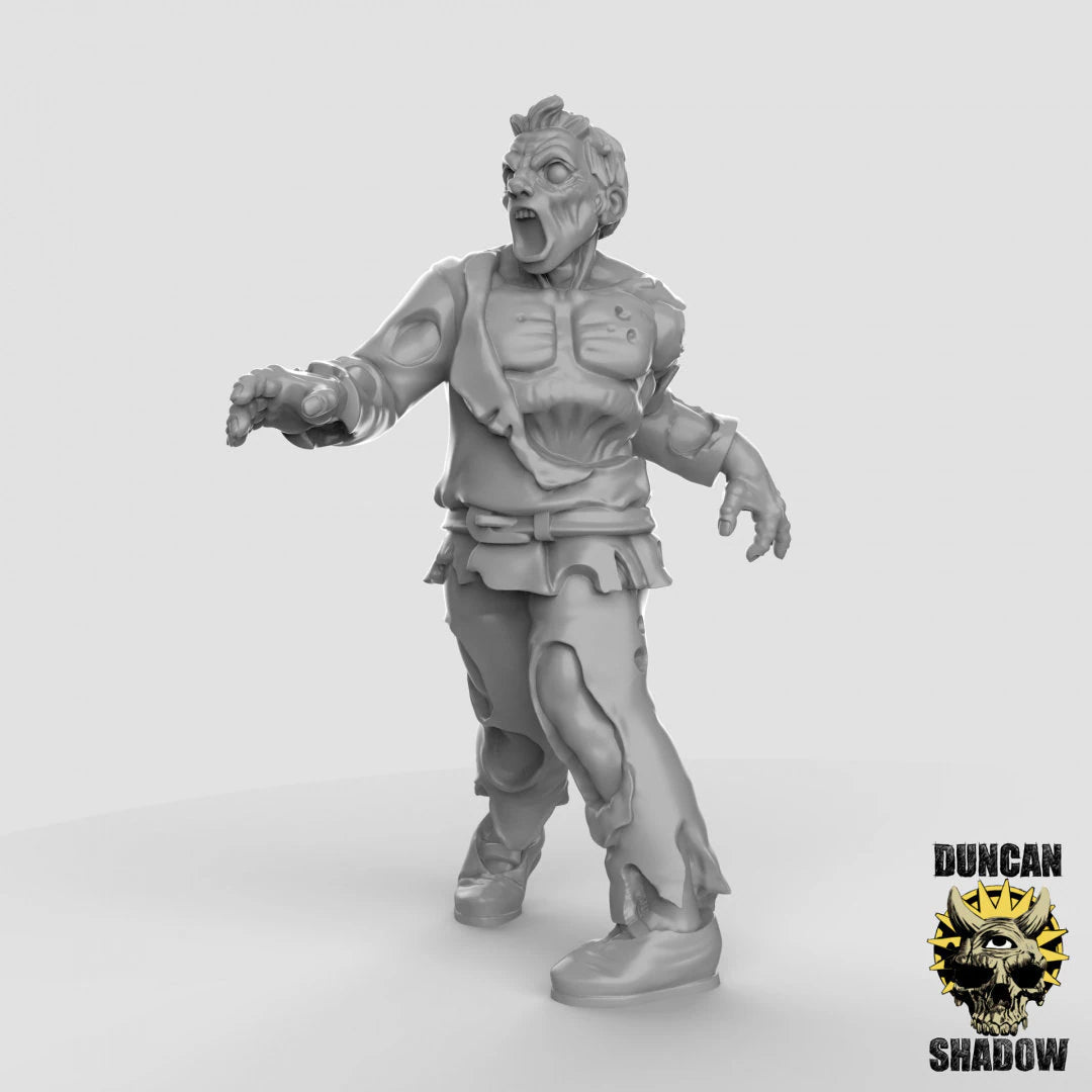Zombies Mob Miniature - A - 28mm
