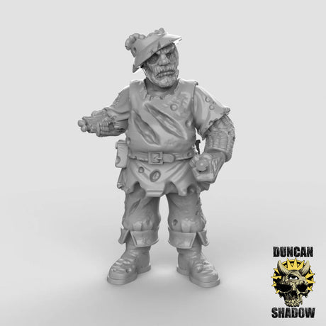 Zombies Mob Zombie Miniature | A - Tabletop RPG & D&D miniature. Perfect for wargaming & collectors