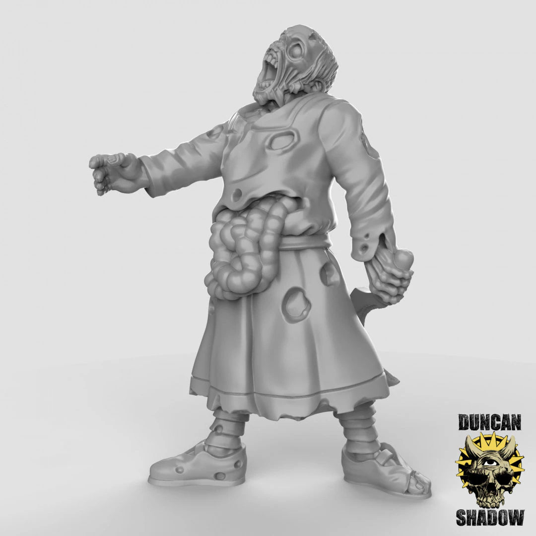 Zombies Mob Zombie 2 Miniature | B - Tabletop RPG & D&D miniature. Perfect for wargaming & collectors