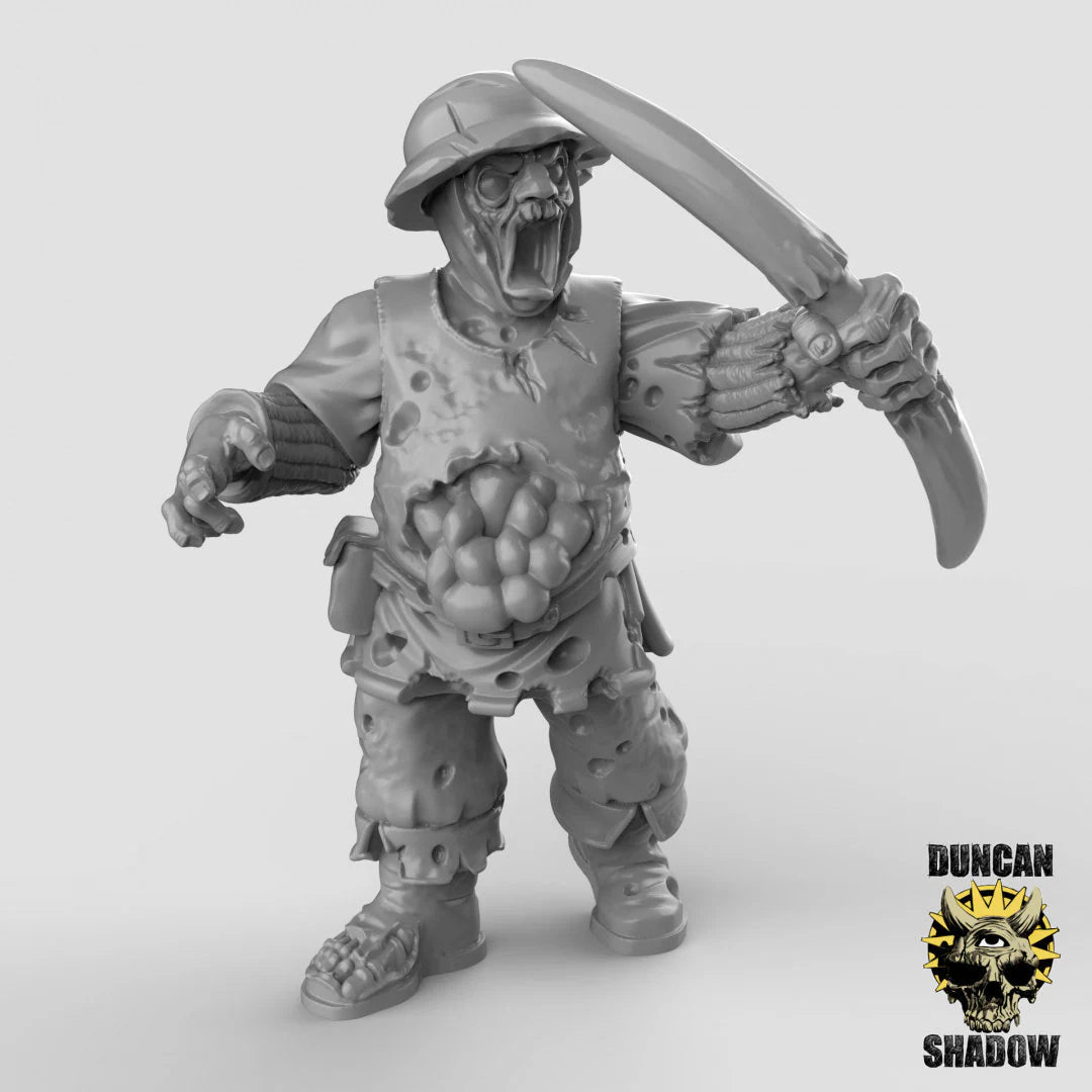 Zombies Mob Miniature - B - 28mm