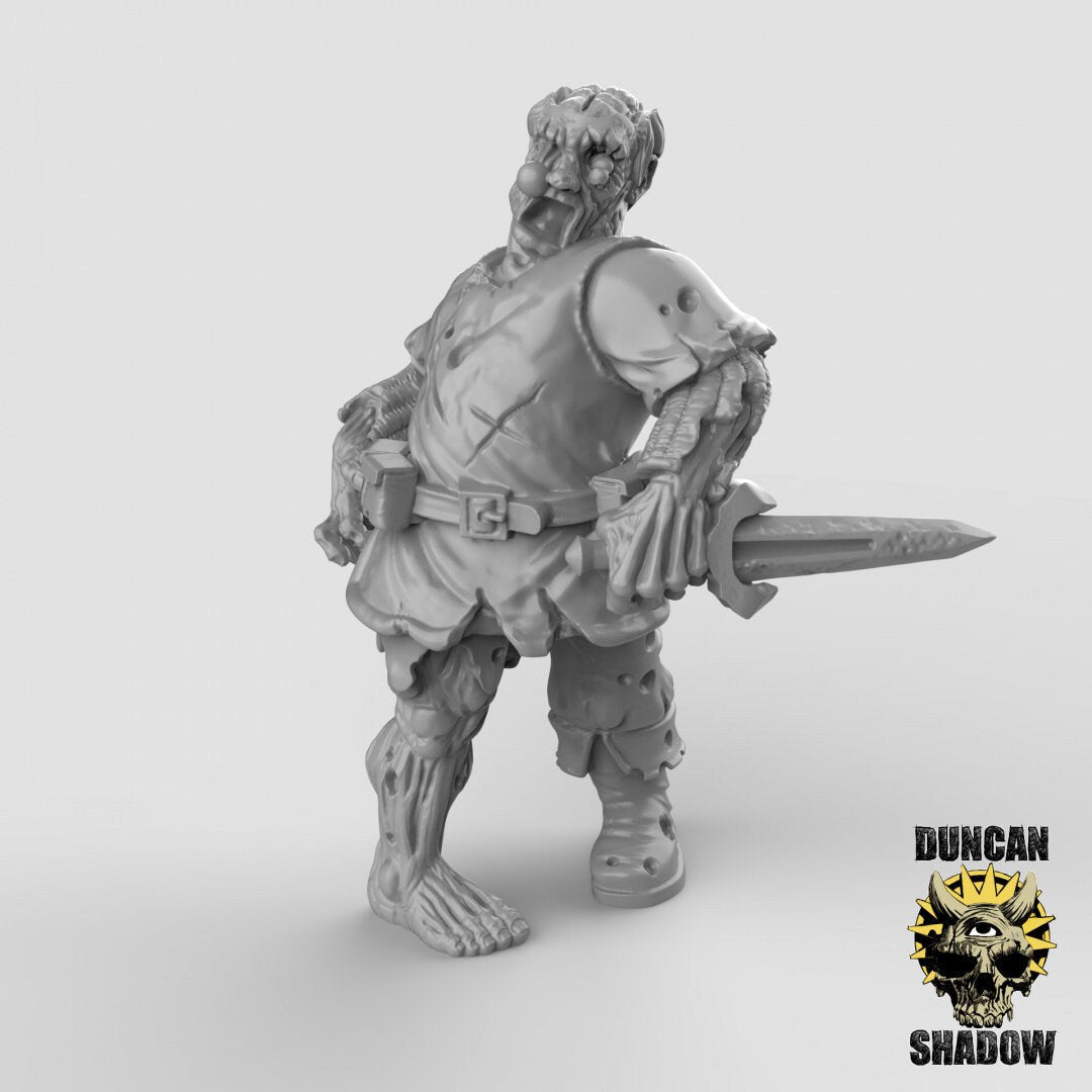 Zombies Mob Miniature - B - 28mm