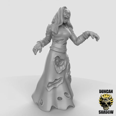 Zombies Mob Zombie 2 Miniature | C - Tabletop RPG & D&D miniature. Perfect for wargaming & collectors
