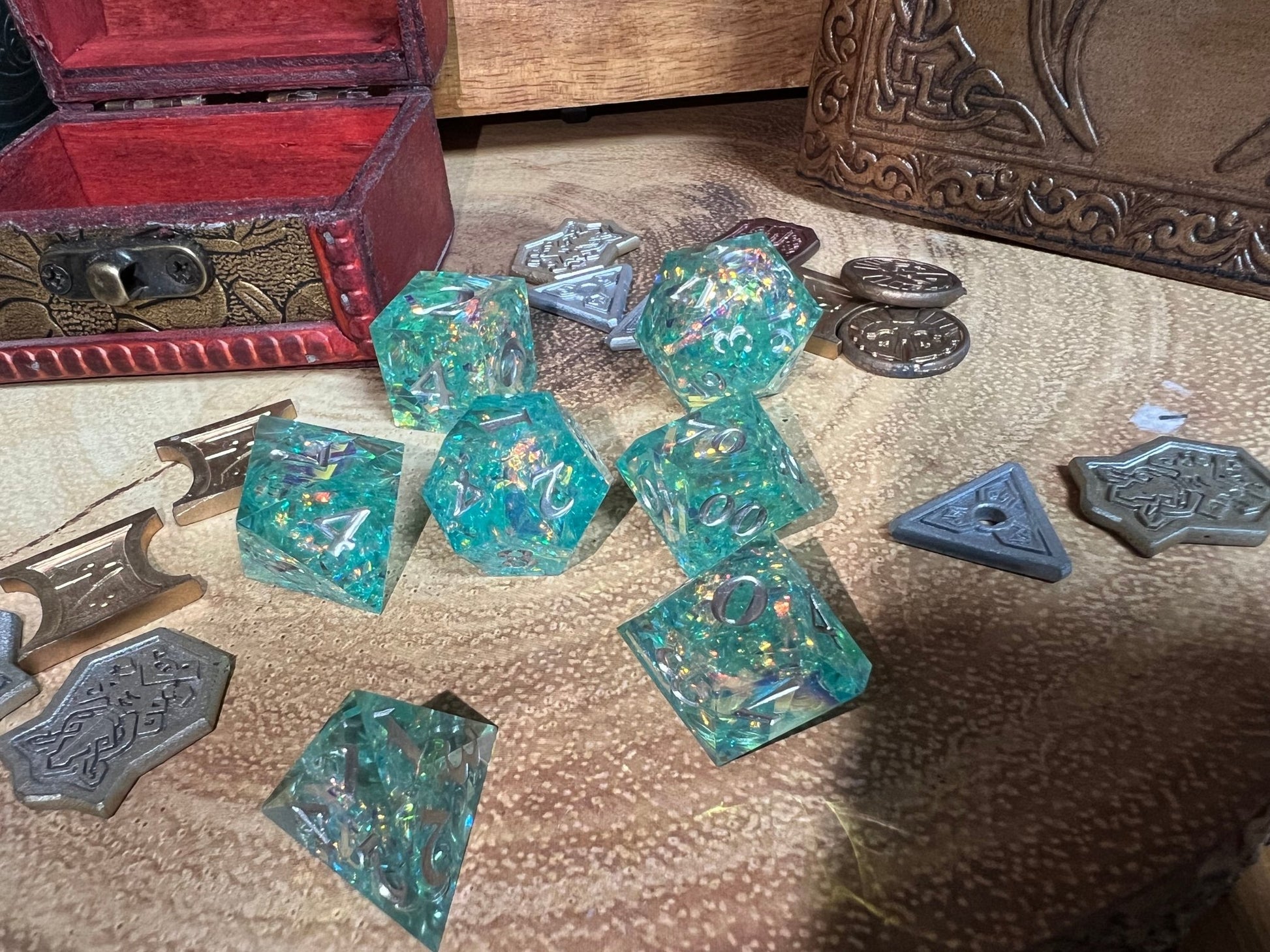 Light Blue Solid Sharp Dice, A Must Have For - 
