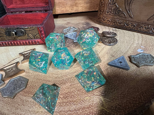 Light Blue Solid Sharp Dice, A Must Have For - 