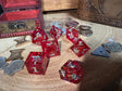 Red Solid Sharp Dice, Great For Fantasy Rpgs | - Tabletop RPG & D&D miniature. Perfect for wargaming & collectors